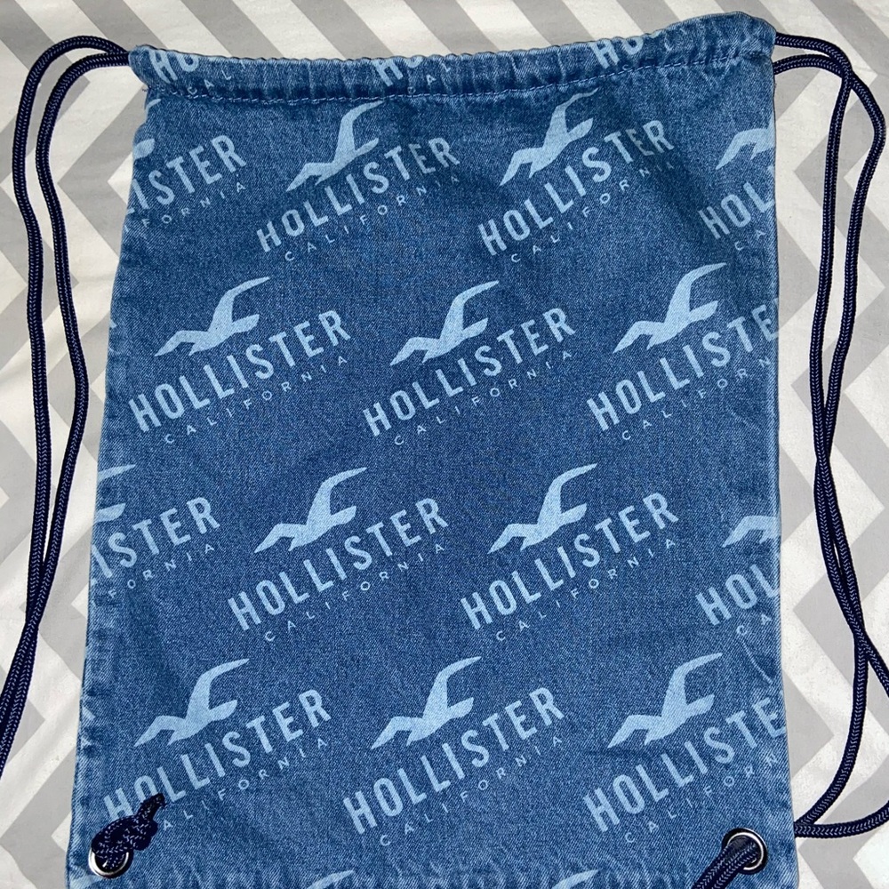 Hollister Jean Drawstring Bag BRAND NEW
